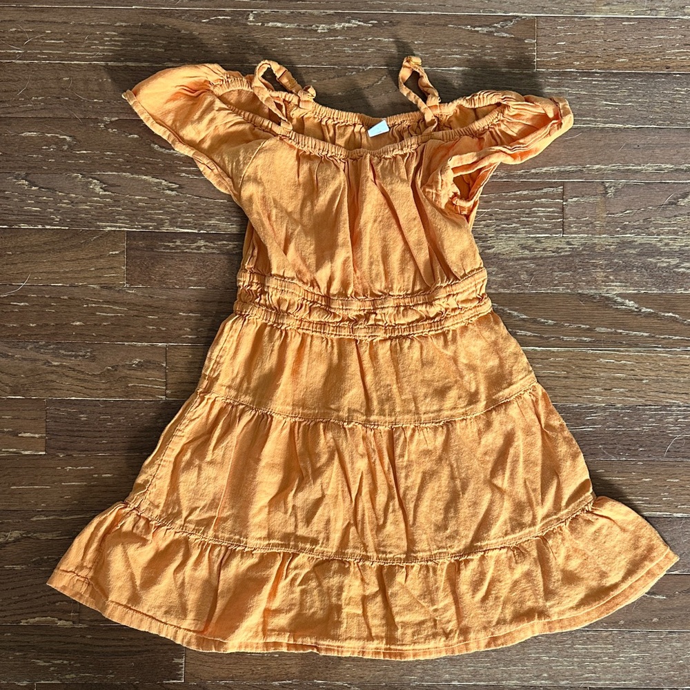 Girls Old Navy Orange Casual Dress, Size 8